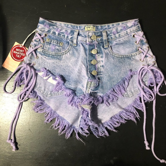 Pants - Lace-Up Festival Shorts